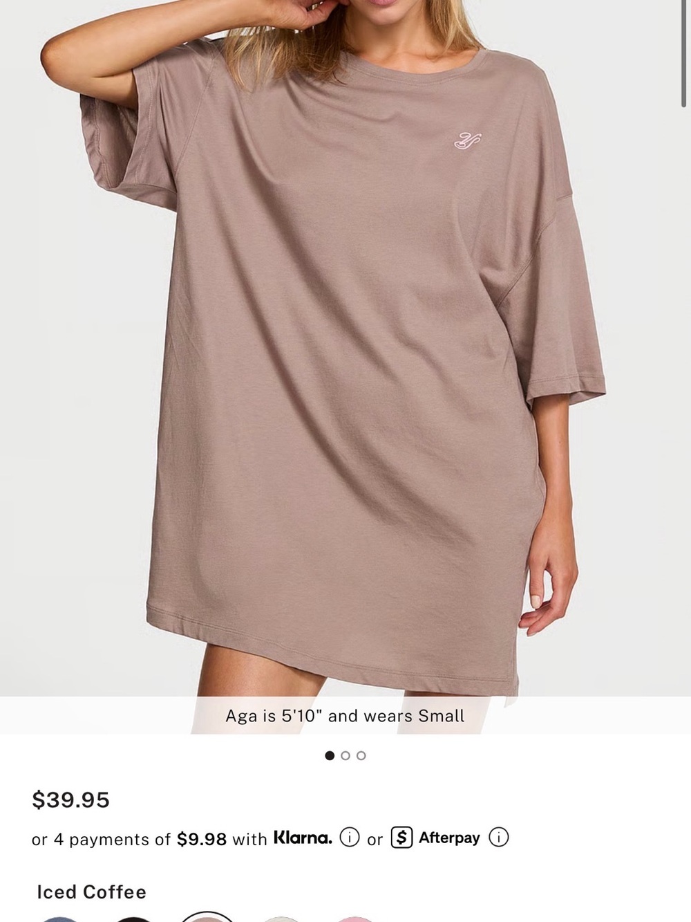 Victoria's Secret Logo Tee - Taupe